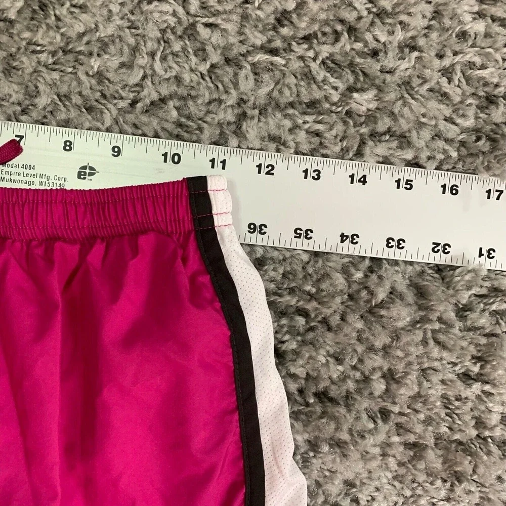 Nike Tempo Running Shorts Womens XS Pink White Black‎ Mesh Trim Athletic XS(0-2)
